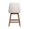 Armen Living Amalie Swivel Counter Stool in Brown Oak Wood Finish with Beige Fabric 840254332072 - alternate 8
